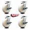 Service Caster 6 Inch Nylon Swivel Caster Set with Roller Bearings and Brakes SCC SCC-20S620-NYR-TLB-4 - alternate 3